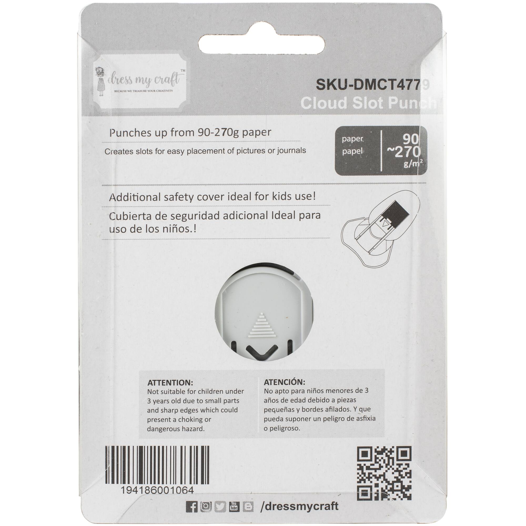 Dress My Craft® Cloud Slot Punch